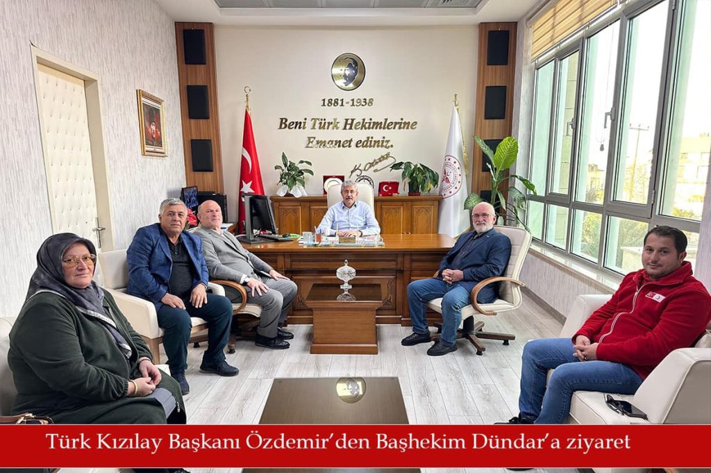 Türk Kızılay Ünye Şube Başkanı Halit Özdemir’den Başhekim Dündar’a Ziyaret ki