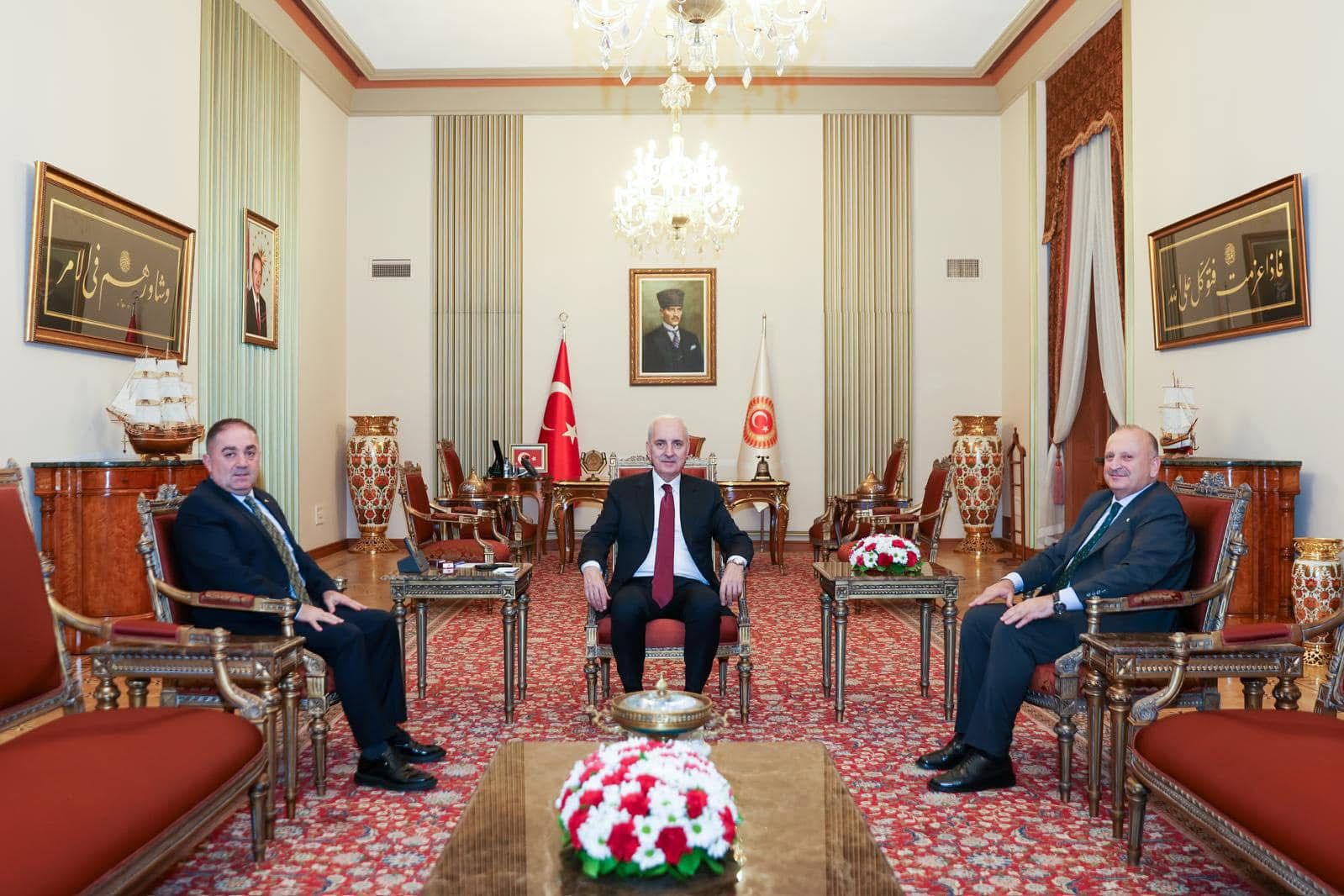 Başkan Tavlı ve Alparslan’dan TBMM Başkanı Kurtulmuş’a Ziyaret WhatsApp Image 2024 12 07 at 14.11.53