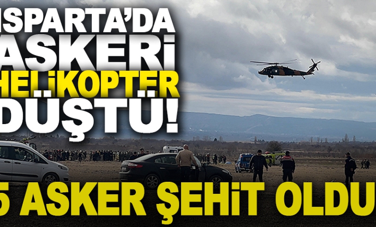 Isparta'da askeri helikopter düştü: 6 askerimiz şehit oldu is 1