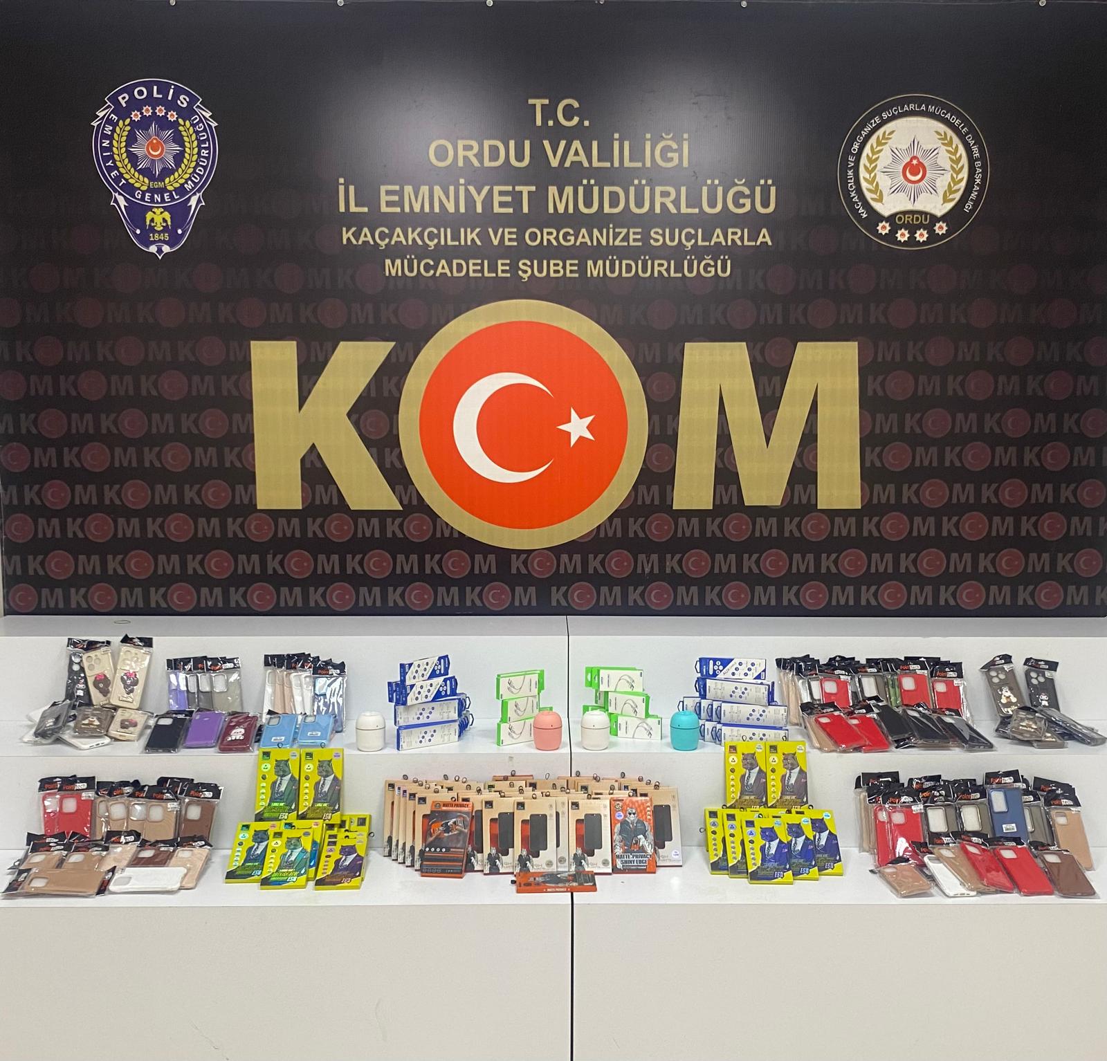 Ordu’da Kaçakçılık Operasyonları: 135.000 TL Değerinde Kaçak Emtia Ele Geçirildi KOM 2 3