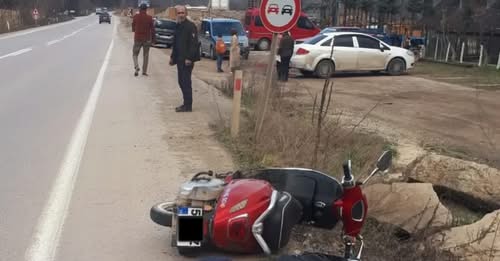 Kumru-Fatsa Yolunda Motosiklet Kazası KUMRU MOTOR KAZA