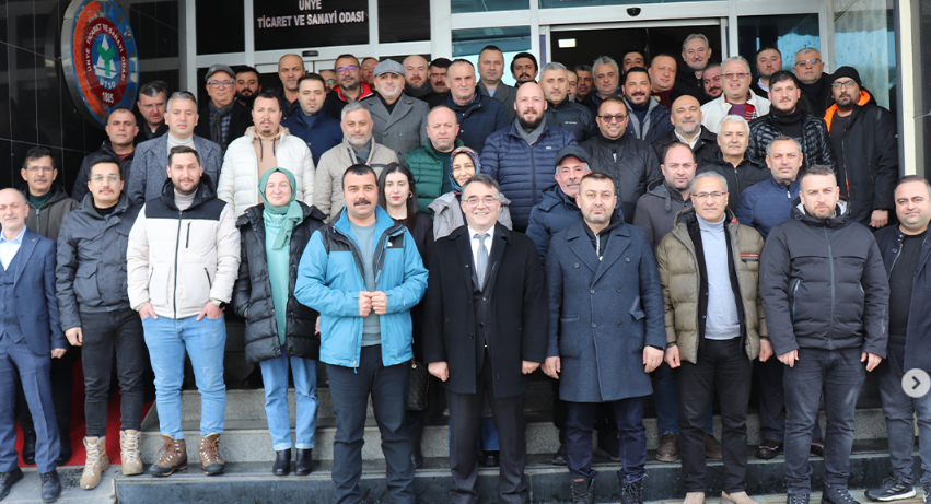 Ünye Müteahhitler Derneği’nde Osman Şimşek Güven Tazeledi