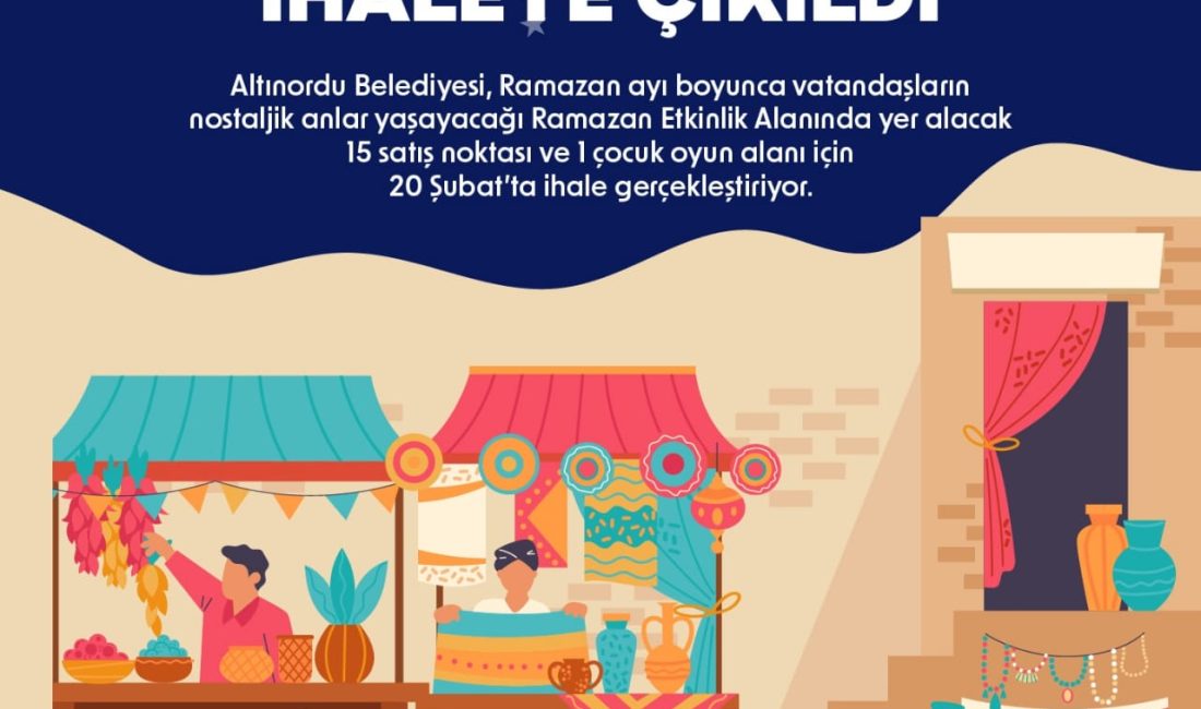 RAMAZAN ETKİNLİK ALANI İÇİN İHALEYE ÇIKILDI
