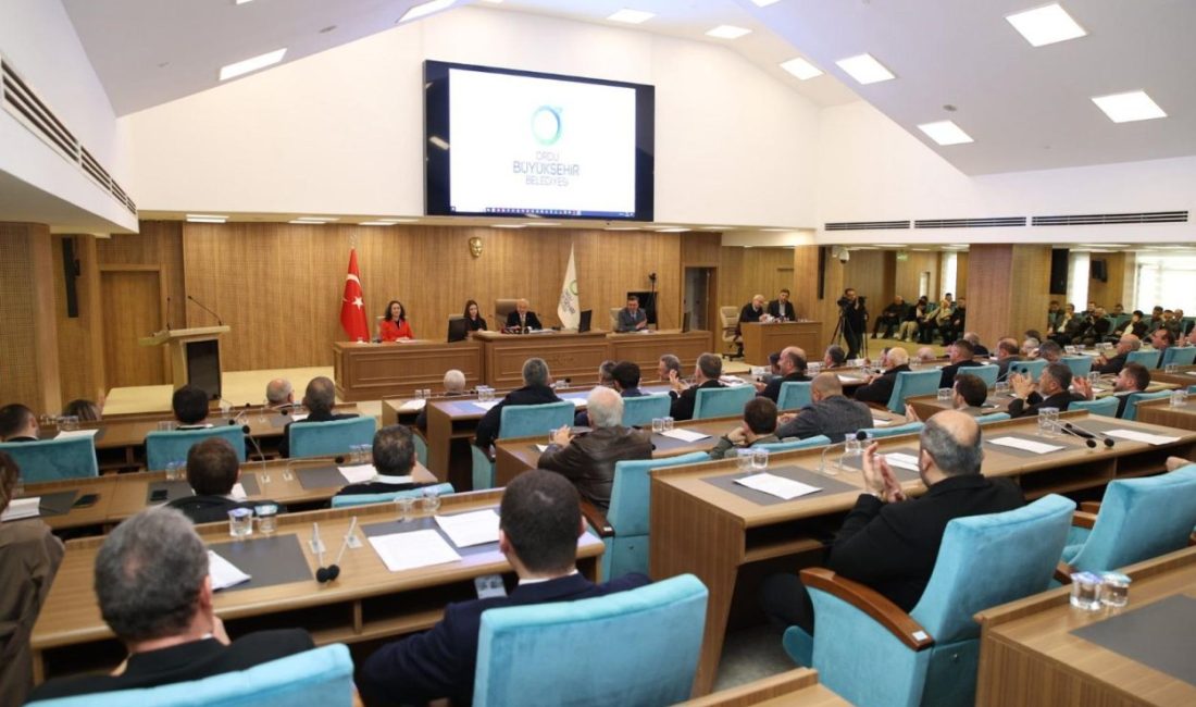 Ordu Büyükşehir Belediyesi Şubat Ayı Olağan Meclis Toplantısında konuşan Ordu