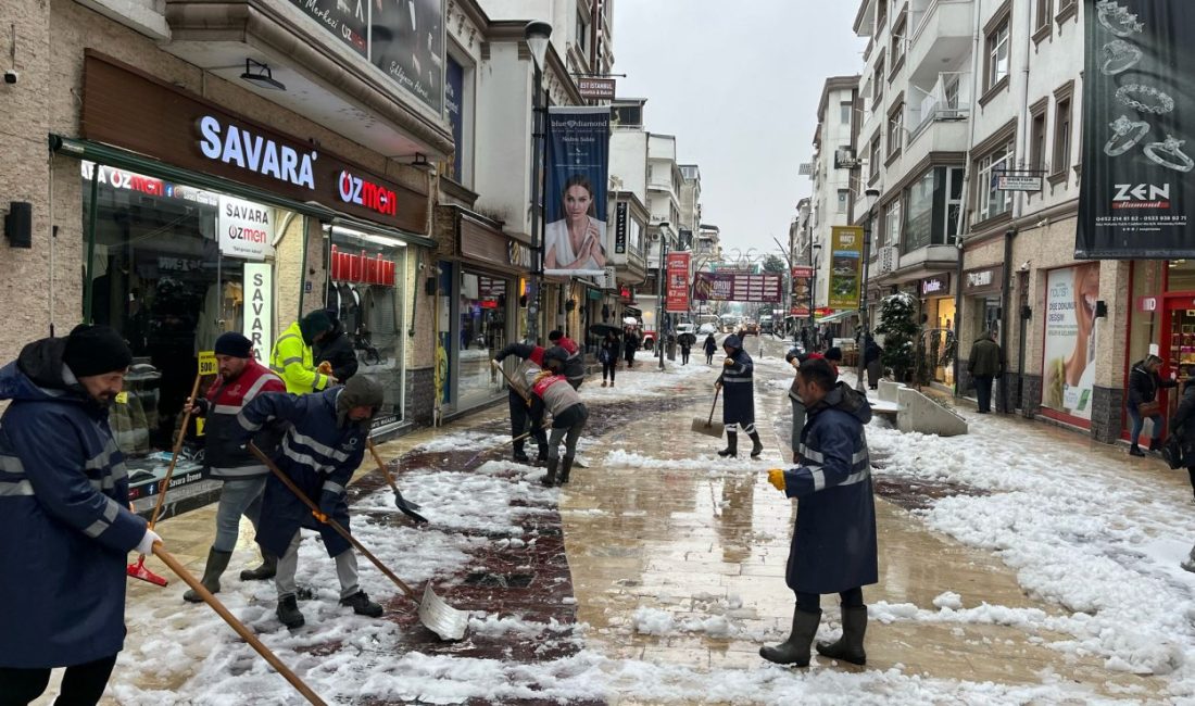 BÜYÜKŞEHİR EKİPLERİ YAYA GÜVENLİĞİ İÇİN SAHADA