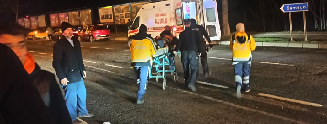 Fatsa'da Trafik Kazası: Araç yayaya çarptı fatsa trafik kazasi