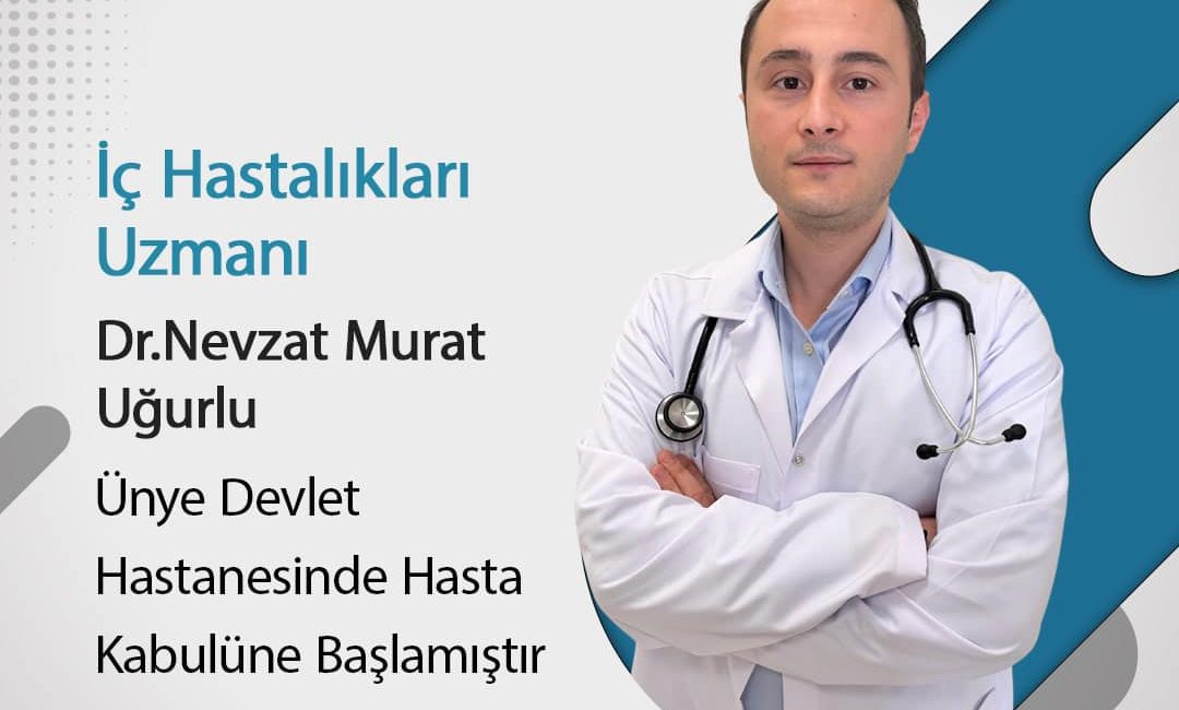 İç Hastalıkları Uzmanı Dr. Nevzat Murat Uğurlu, Ünye Devlet Hastanesinde
