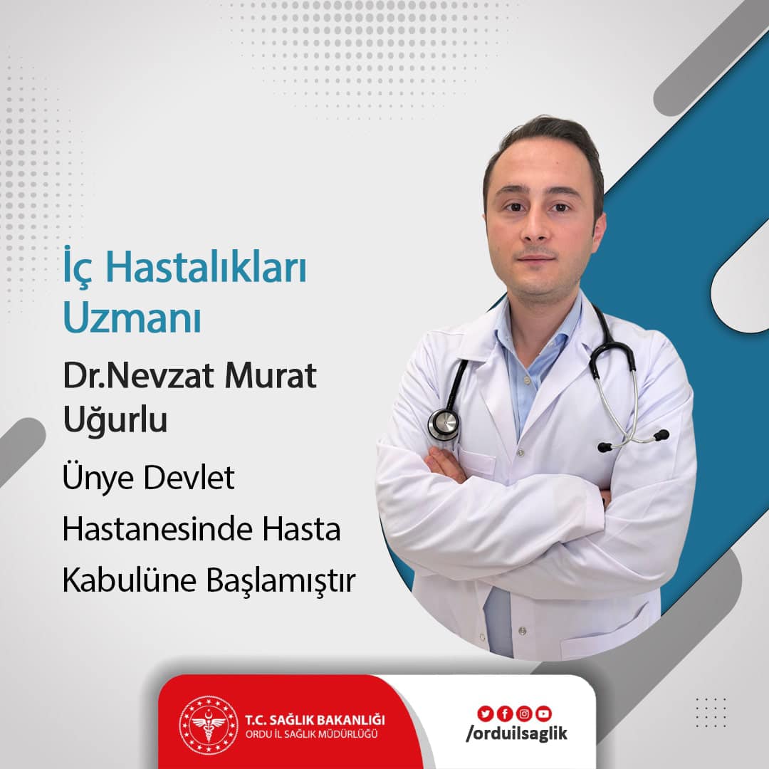 İç Hastalıkları Uzmanı Dr. Nevzat Murat Uğurlu, Ünye Devlet Hastanesinde Göreve Başladı ic hastaliklari uzmani