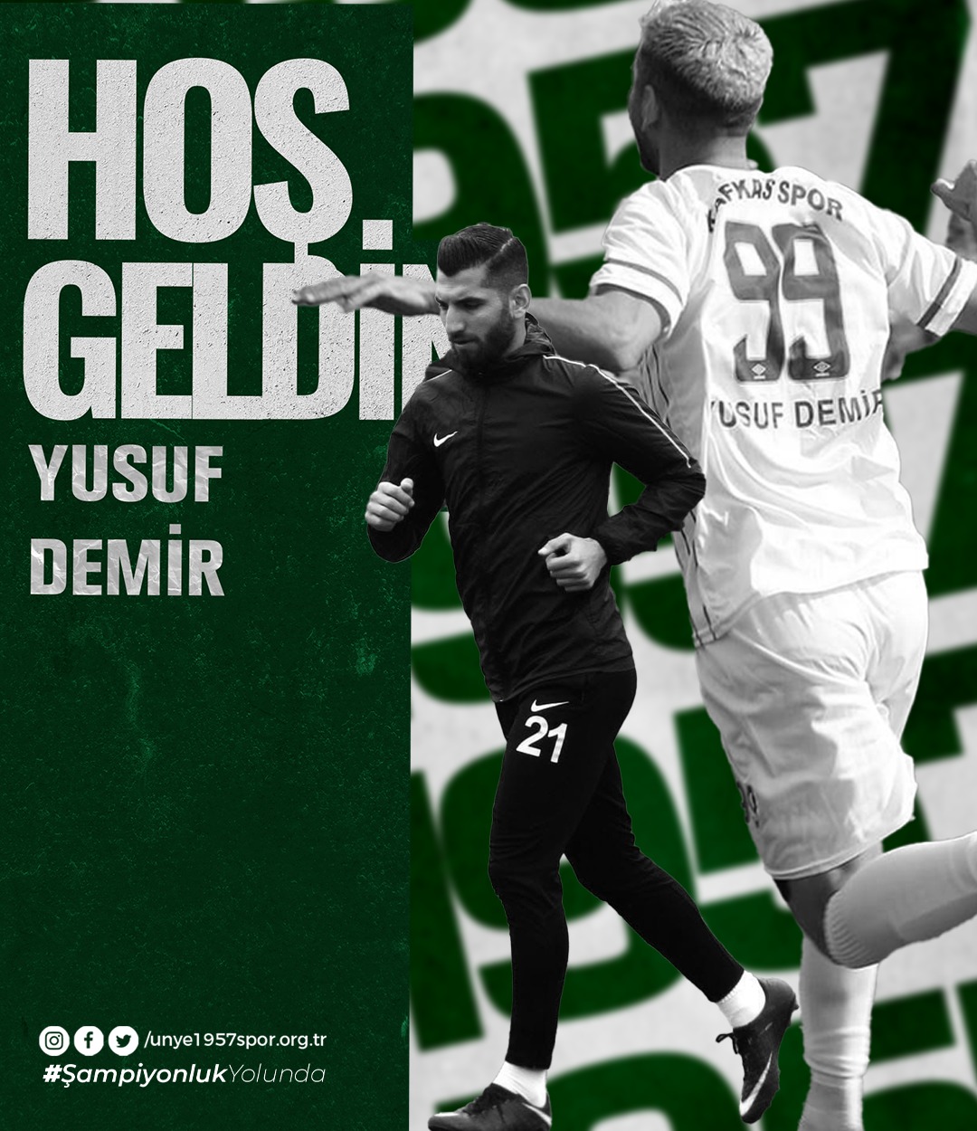Ünye 1957 Spor'a Yeni Transfer: Hoş Geldin Yusuf DEMİR! unye 1957 spor