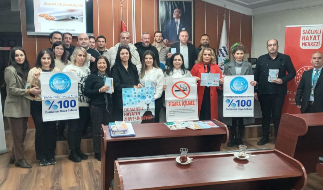 ÜNYE’DE “BELEDİYE ÇALIŞANLARI SİGARAYI BIRAKIYOR’ KAMPANYASI
