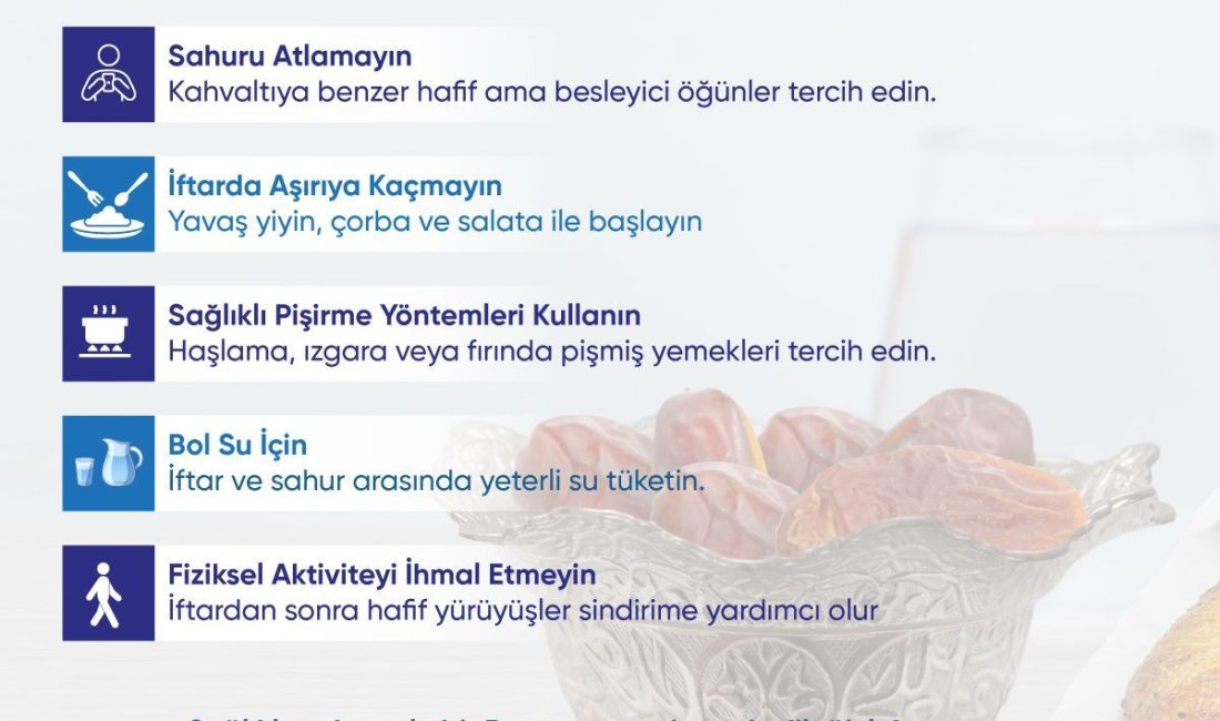 Ramazan ayında sağlıklı ve dengeli beslenmek, hem orucunuzu kolaylaştırır hem