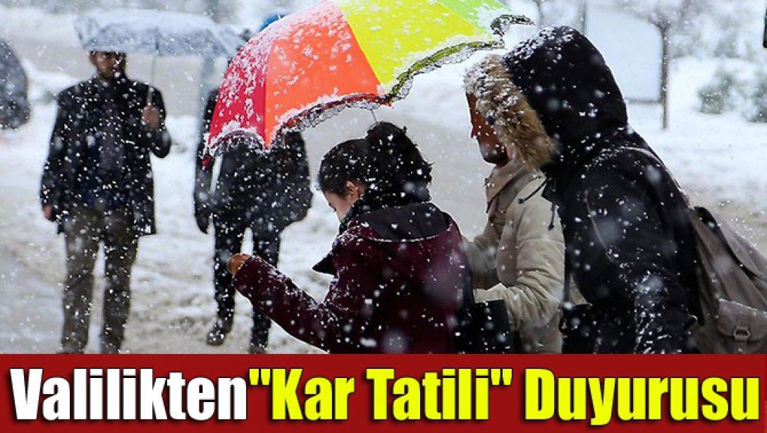 Ordu Valiliği'nden Kar Yağışı ve Buzlanma Nedeniyle Eğitim-Öğretime Ara Verilmesi