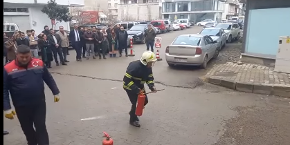 Ünye Adliyesi Personeline Yangın Güvenliği Eğitimi Verildi yangin tatbikati unye adliye