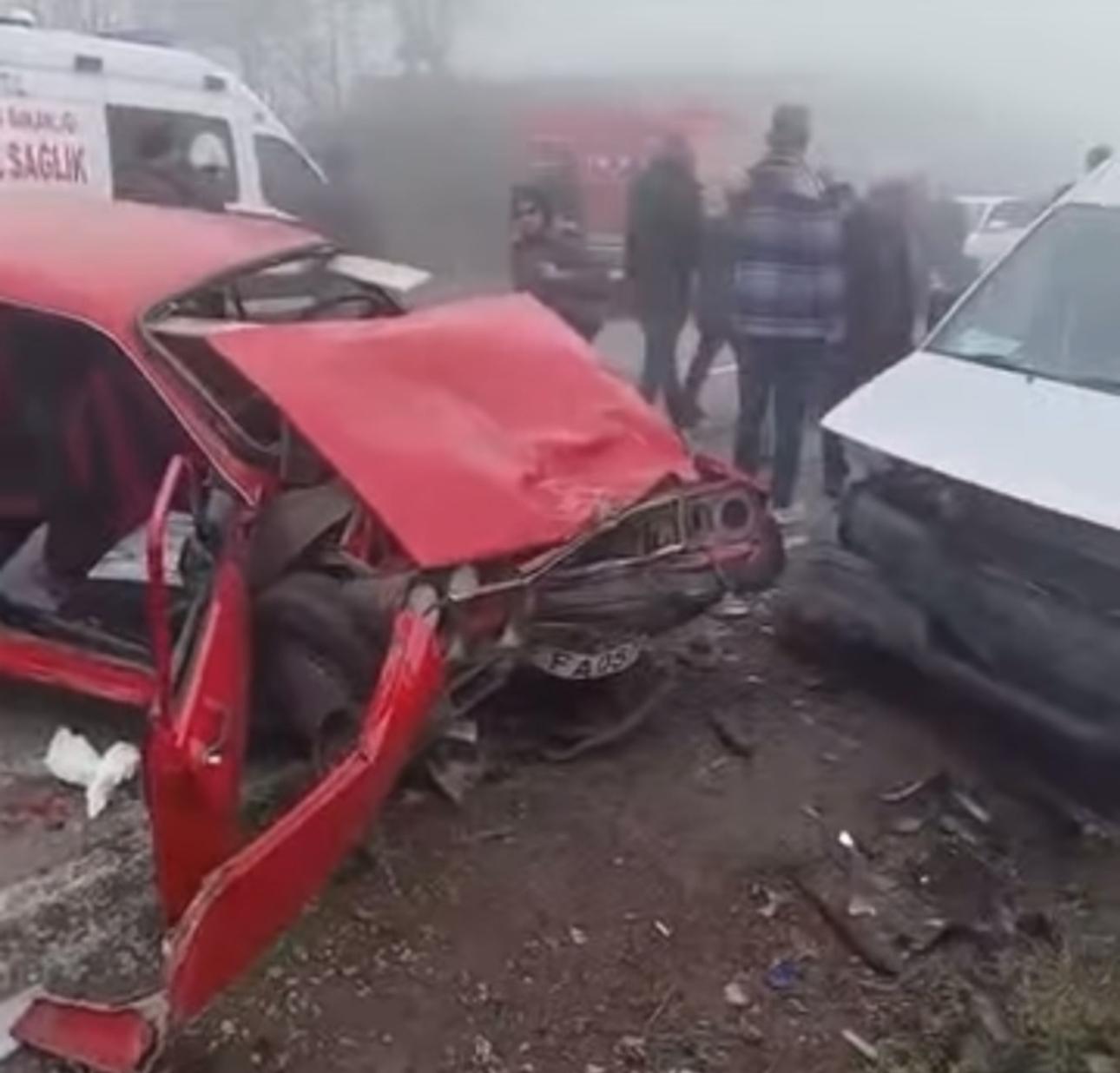Ünye-Akkuş Yolunda Feci Kaza! AKKUS TRAFIK KAZASI
