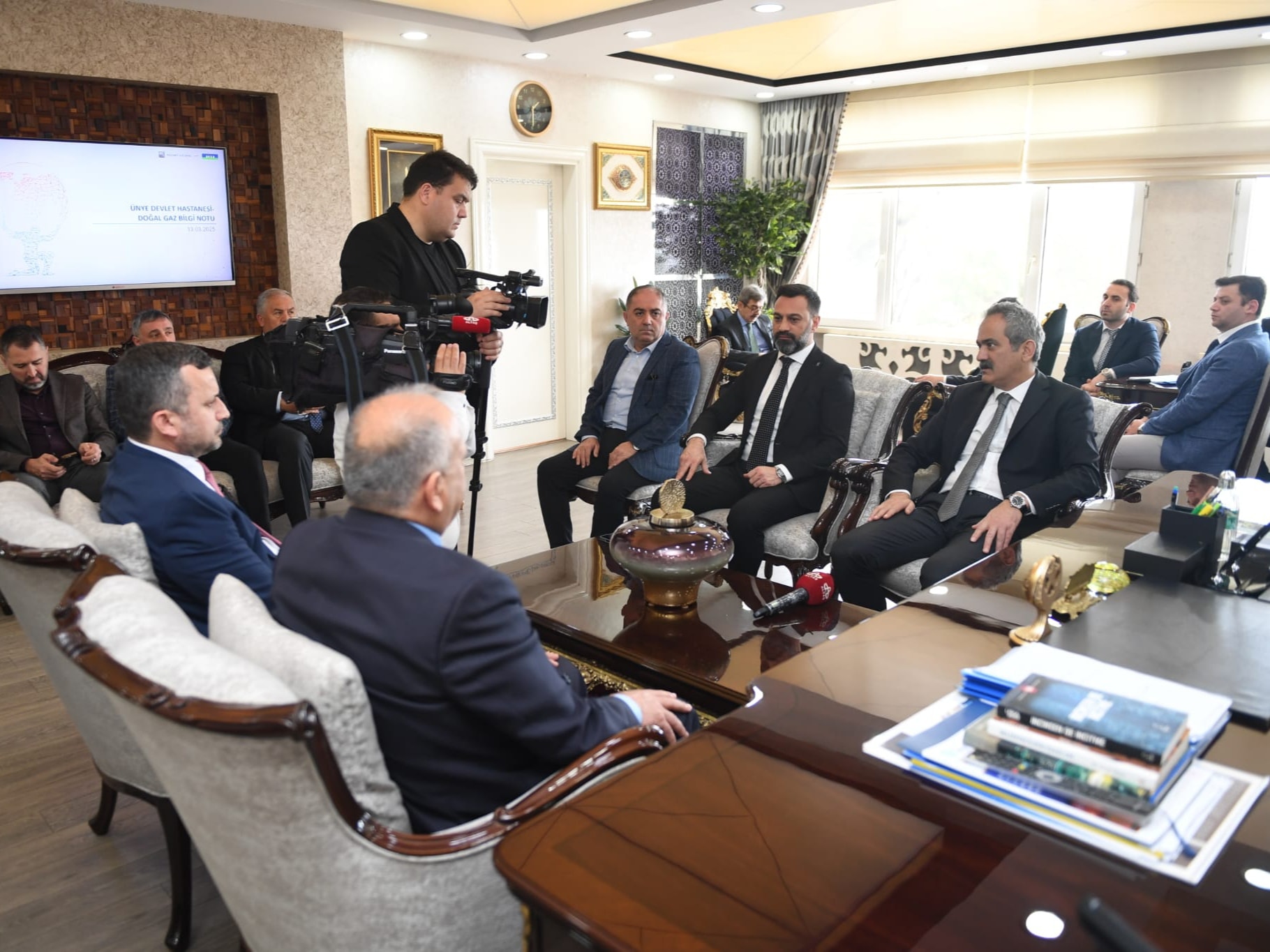 BASKAN TAVLI UNYE DEVLET HASTANEMIZI DOGALGAZA KAVUSTURUYORUZ 3
