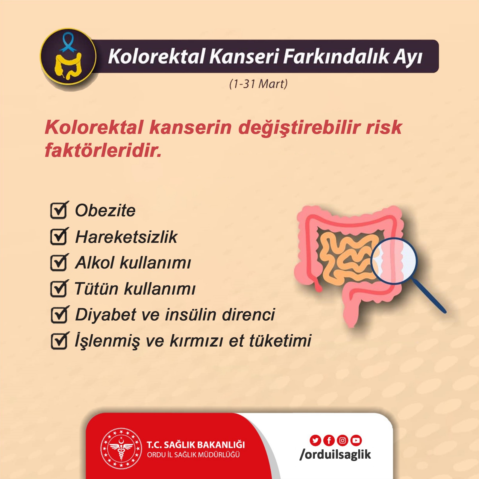 Kolorektal Kanser Farkındalık Ayı Kolorektal Kanser Farkindalik Ayi