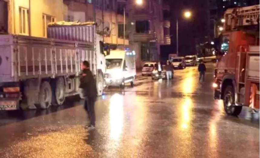 Ünye'de Metruk Binada Yangın Çıktı UNYE YANGIN