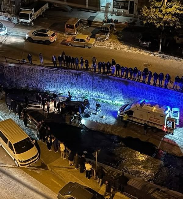Ordu Altınordu’da Kaza: Otomobil Bülbül Deresi’ne Düştü, 2 Kişi Yaralandı