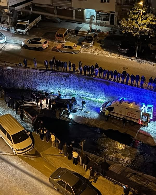 altinordu arac dereye uctu