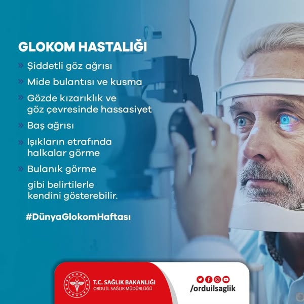 Glokom, görme sinirine zarar vererek kalıcı görme kaybına yol açabilen