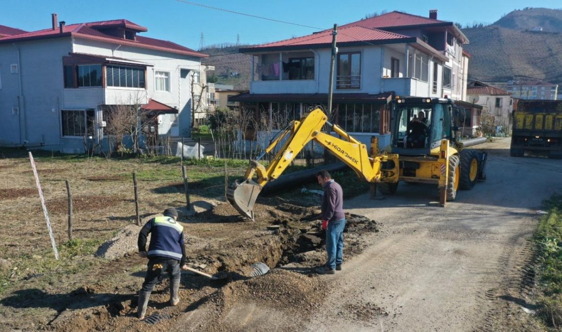Ordu Büyükşehir Belediyesi’nin ilçelerdeki altyapı seferberliği devam ediyor.