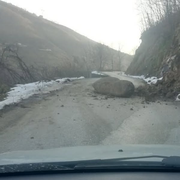 Kabataş - Gölköy Yolu'nda Heyelan kabatas heyelan