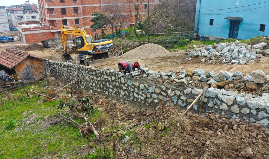 FATSA’DA 6 YILDA 31 BİN METREKÜP TAŞ DUVAR