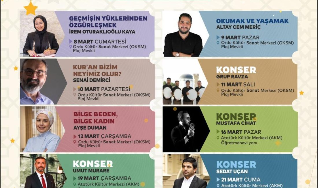 BÜYÜKŞEHİR SÖYLEŞİ VE KONSERLERLE DOLU PROGRAMLAR HAZIRLADI