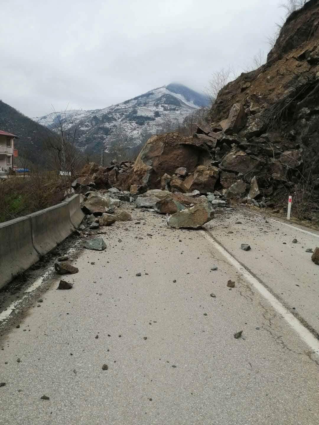 Ordu'da Heyelan ordu heyelan