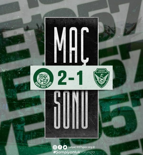 Ünye 1957 Spor, Arhavi 08 SK’yı 2-1 Mağlup Etti