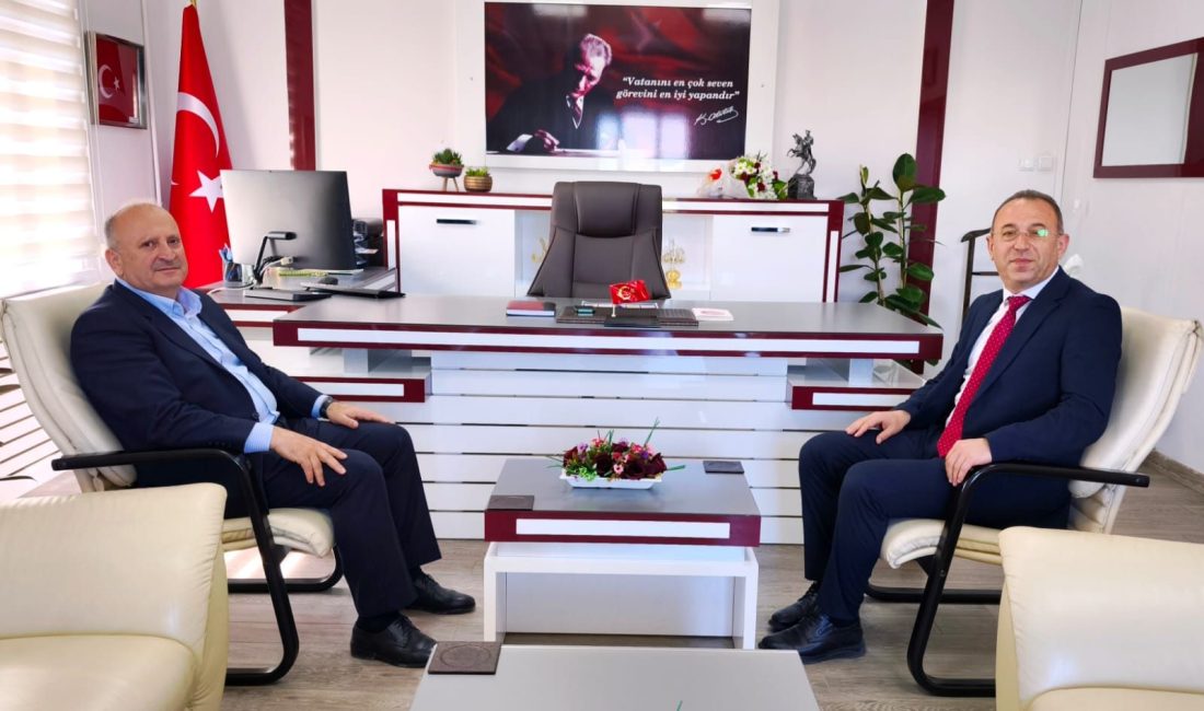Başkan Hüseyin Tavlı’dan İlçe Milli Eğitim Müdürü Murtaza Alan’a Ziyaret
