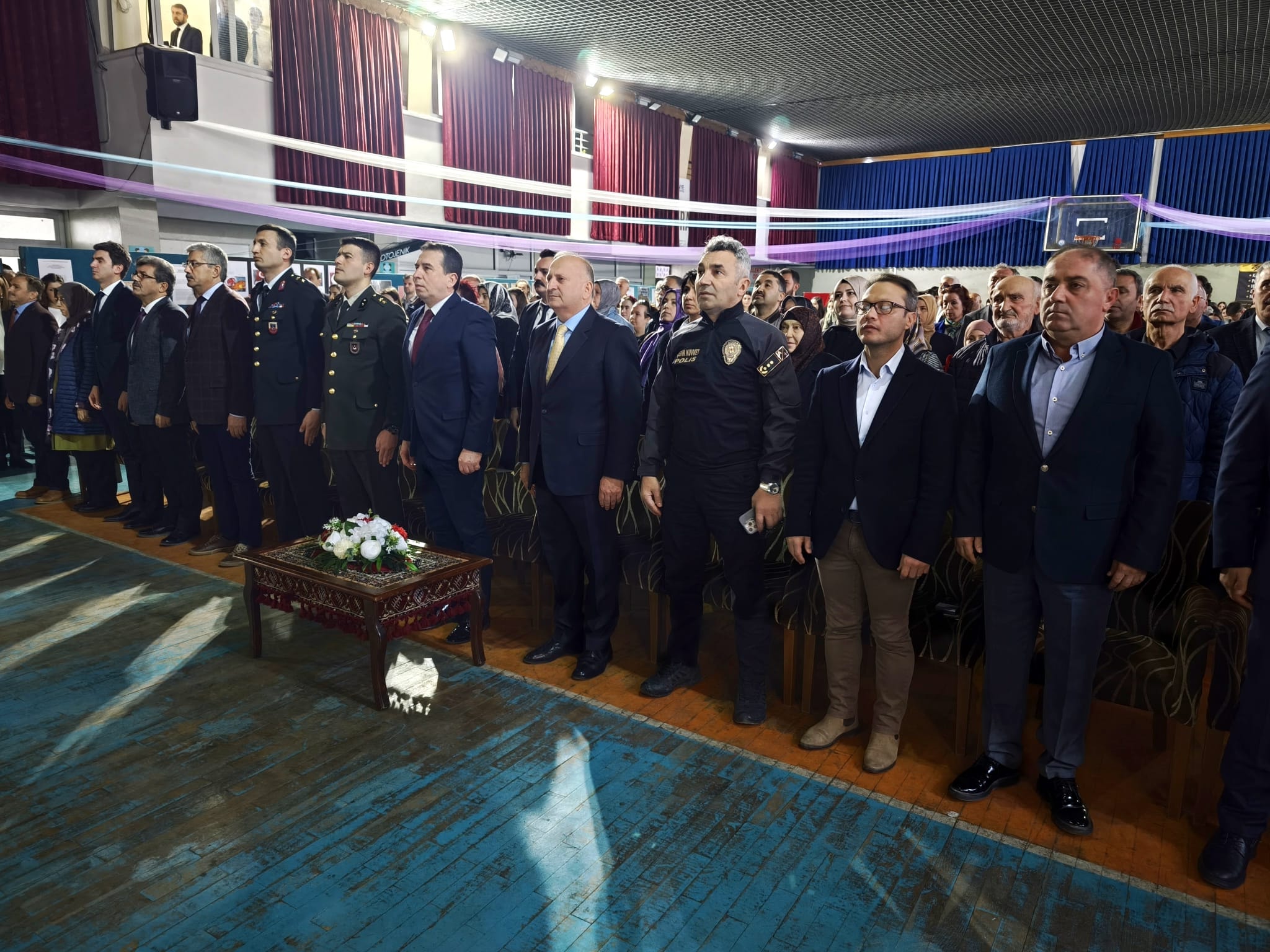 unye de istiklal marsi anma programi