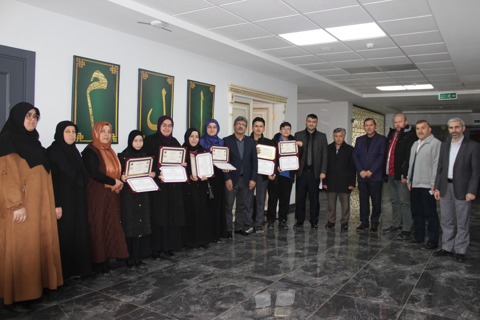 Hafızlık Sınavını Kazanan Hafızlara Belgeleri Takdim Edildi unye hafizlik sinavi.jpg5