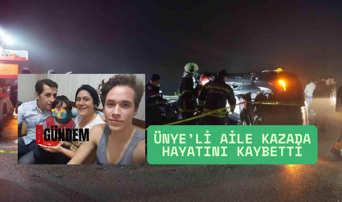 Samsun-Ordu Yolunda Feci Kaza