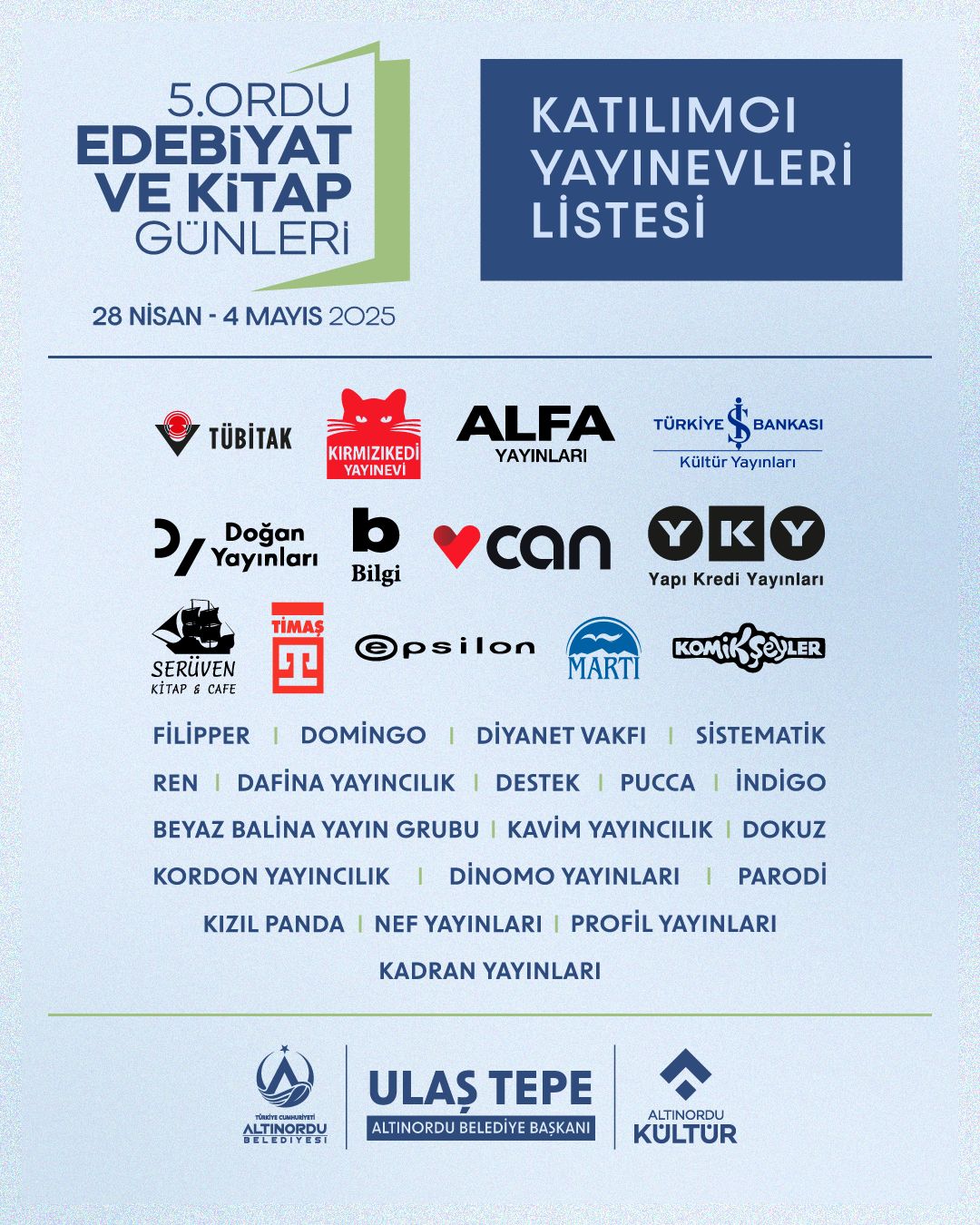 Ünlü Yazarlar ve Şairler Ordu’ya Geliyor altinordu belediyesi 2.jpg2 2