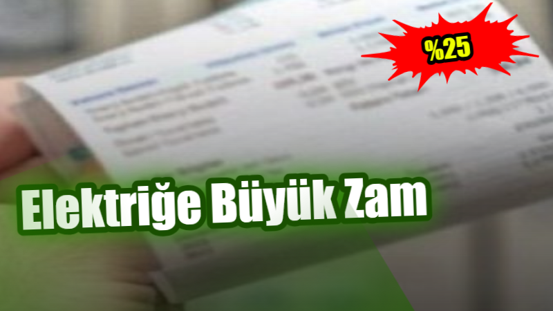Konutlara Yüzde 25, Sanayiye Yüzde 10 Artış
