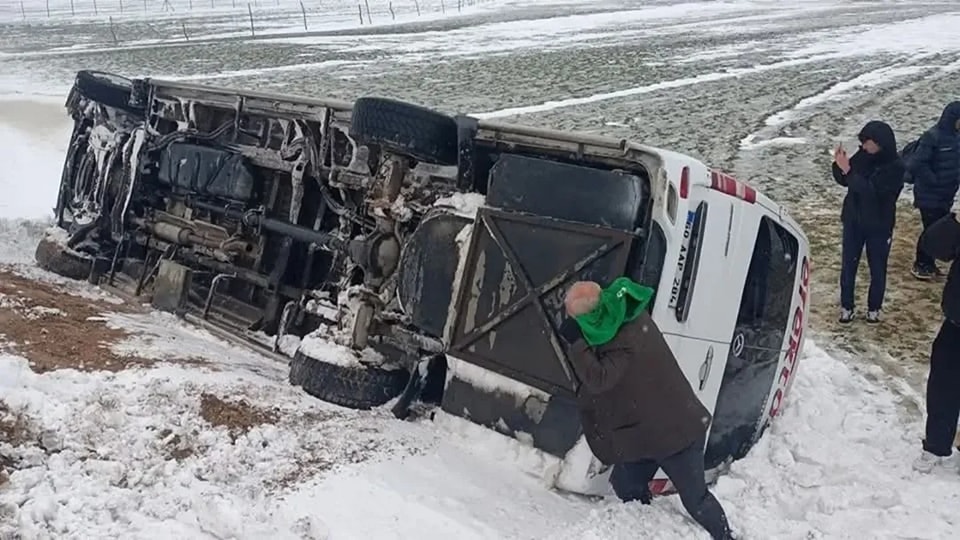 Maç Yolunda Facia Atlatıldı! fatsa kaza