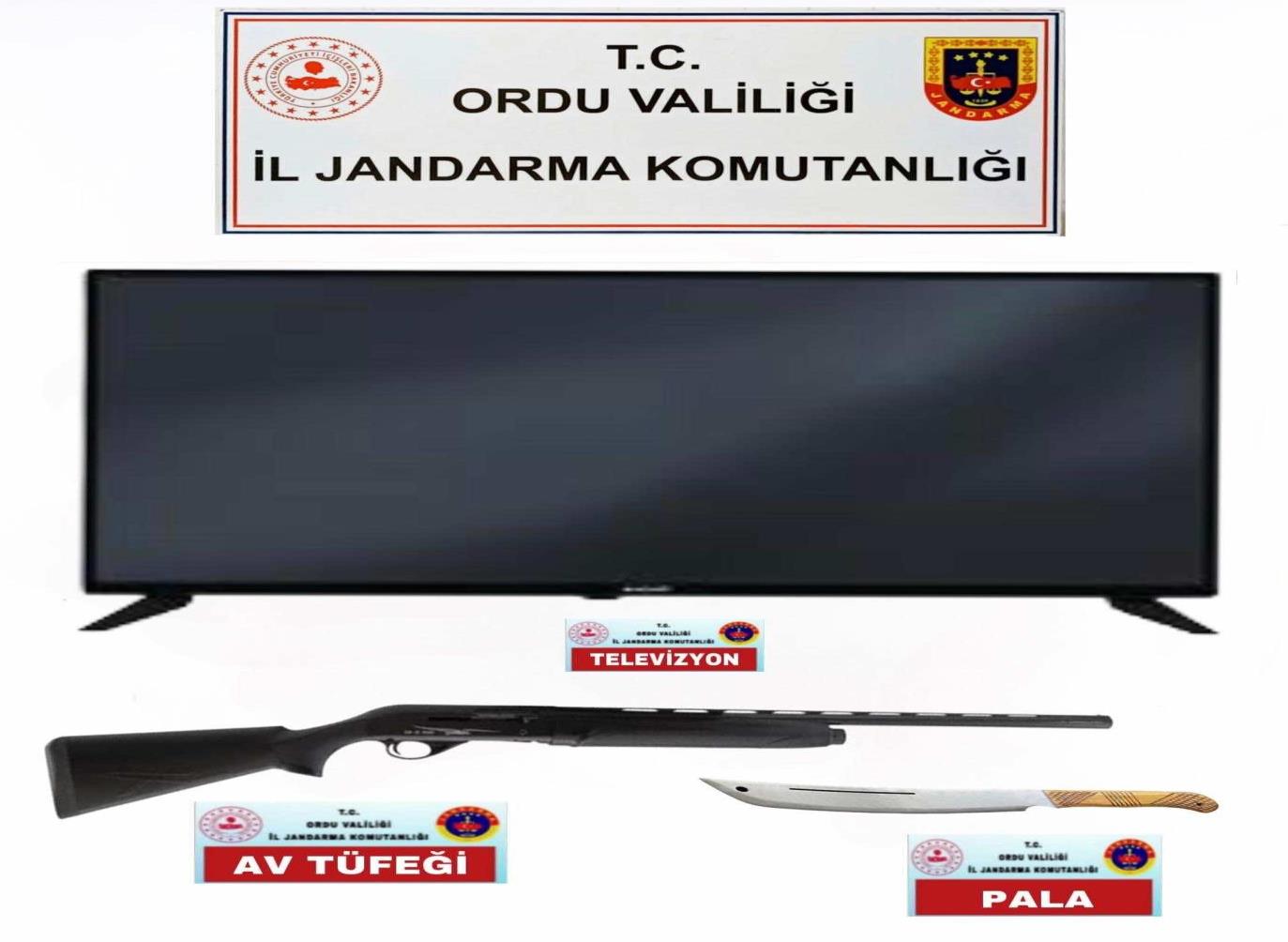 Ordu’da Evden Hırsızlık Olayı 6 Saatte Aydınlatıldı ordu il jandarma operasyon