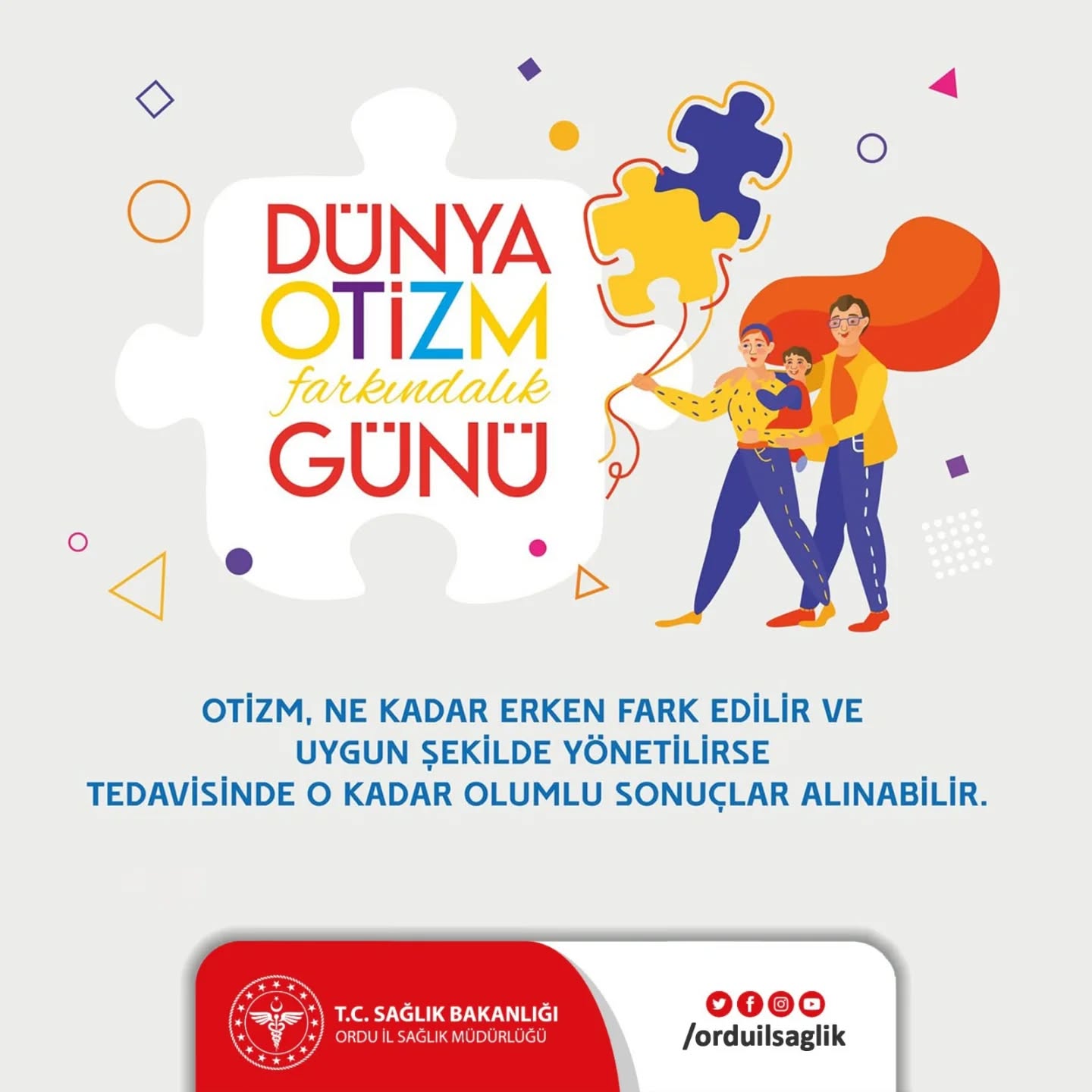 Ordu İl Sağlık Müdürlüğü’nden Otizm Farkındalık Çağrısı otizm farkindalik cagrisi