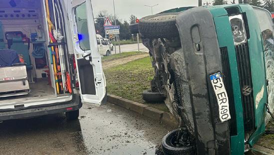 Ordu Plakalı Minibüs Kazasında Bisikletli Hayatını Kaybetti terme trafik kazasi