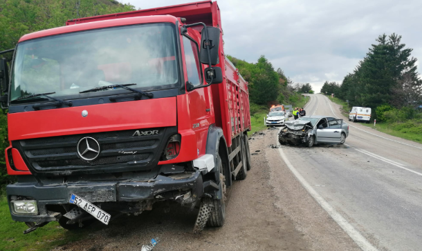 Ünye Çevre Yolunda Feci Kaza unye cevreyolu kaza