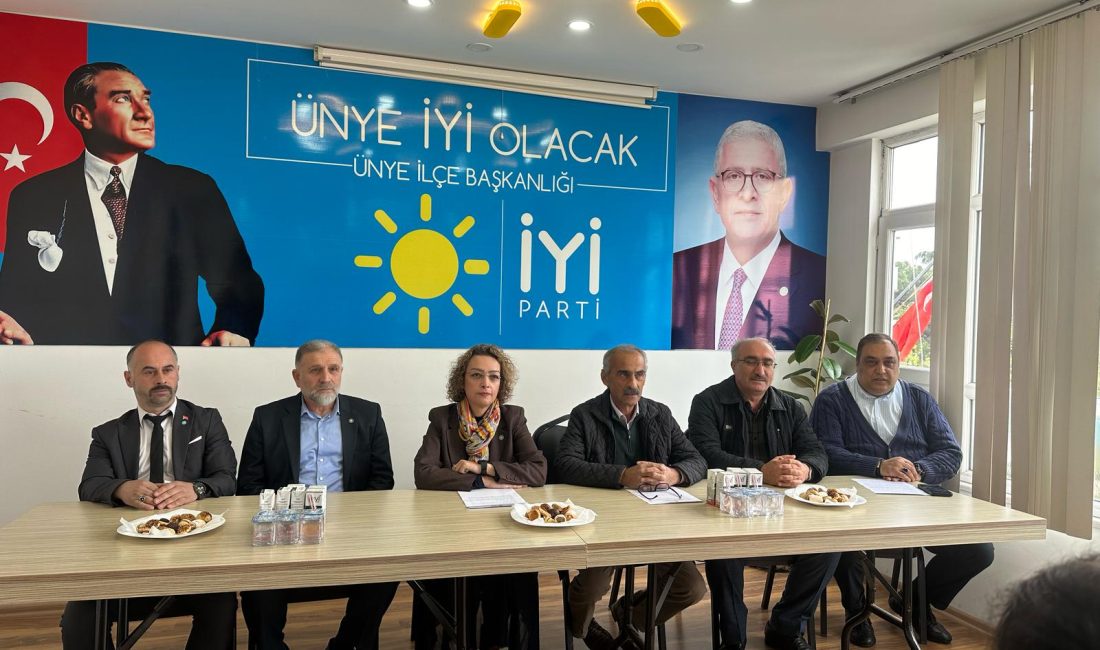 İYİ Parti Ünye İlçe Başkanı Servet Zeren, Ünye hinterlandındaki Çaybaşı,