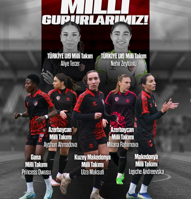 Ünye Kadın Futbol Kulübü oyuncuları, gösterdikleri üstün performansla milli takımlara