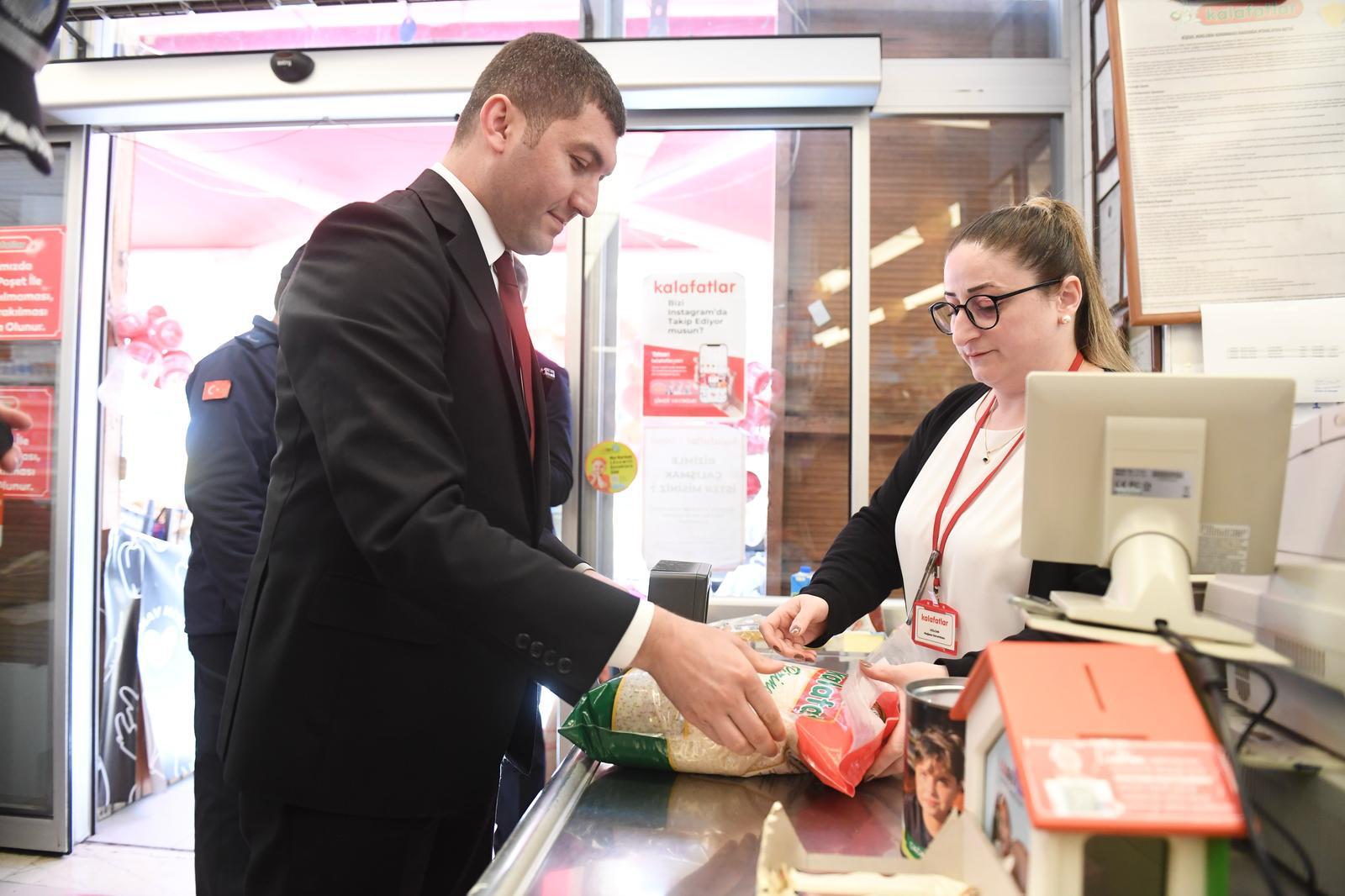 Başkan Tepe Market Denetimlerine Katıldı Başkan Tepe Market Denetimlerine Katıldı