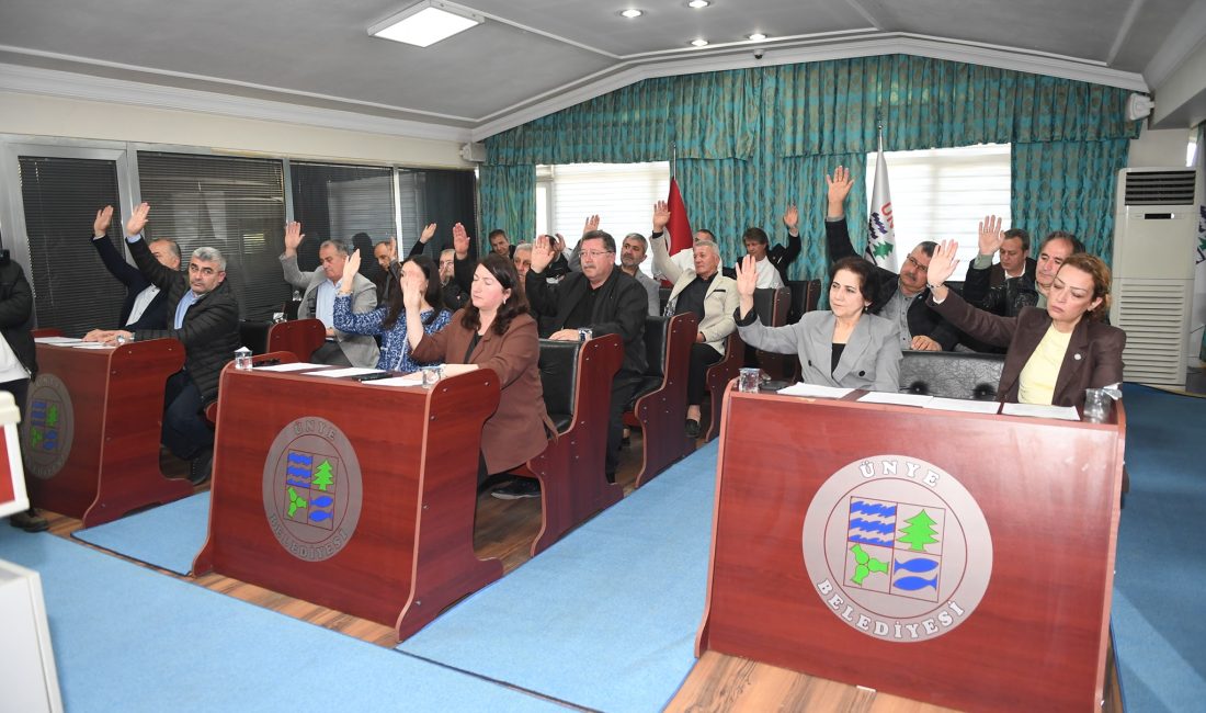 Ünye Belediyesi Mayıs ayı olağan Meclis Toplantısı, Belediye Başkanı Hüseyin