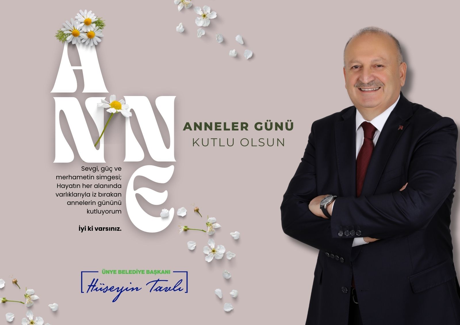 Başkan Tavlı, Annelerimiz, Toplumun Temelini Oluşturan En Güçlü Değerlerimizdendir huseyin tavli anneler gunui