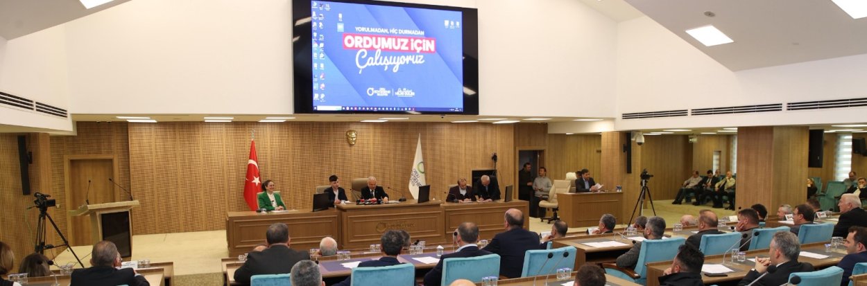 Ordu Büyükşehir Belediye Meclisi, Mayıs Ayı Olağan Toplantısı gerçekleştirildi. sehrimizde kamu yatirimlari hizla yapilmaya devam ediliyor 582