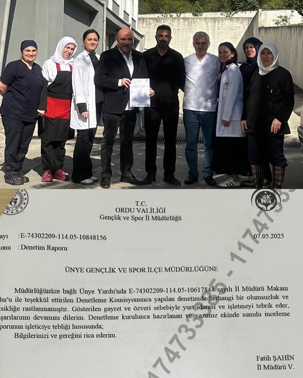 Teşekkür ve Tebrik Belgesi Alan Tek İşletme sevki