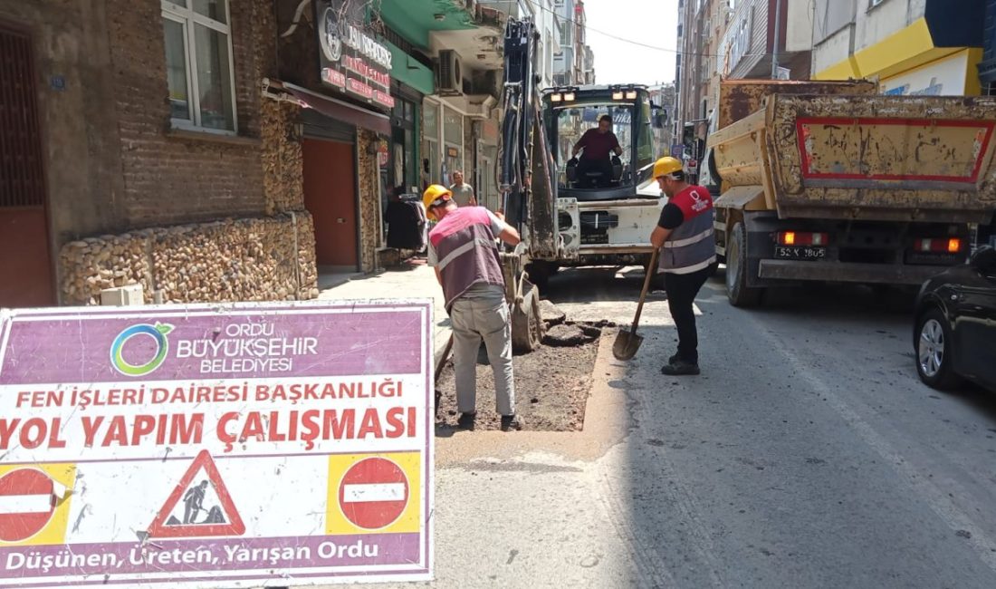 Ordu Büyükşehir Belediyesi şehir genelinde altyapı ve üstyapı çalışmalarına aralıksız