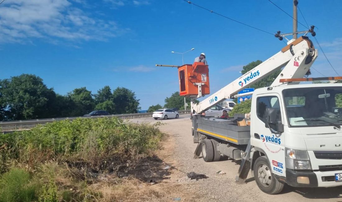 Ordu’nun Ünye ilçesinde, balık tutarken oltası yüksek gerilim hattına temas